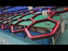 Ánh sáng trực tuyến Hexagon LED Đèn LED tùy chỉnh cho trung tâm mua sắm