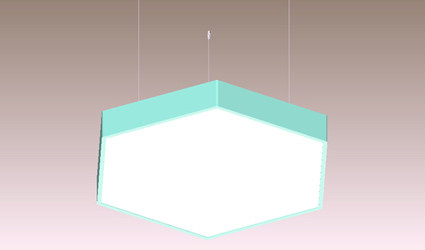 2700K-3500K Hexagon LED Panel Light Suspension Led Panel For Metro Station