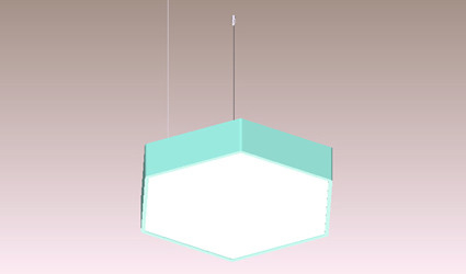 2700K-3500K Hexagon LED Panel Light Suspension Led Panel For Metro Station