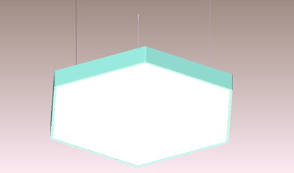 2700K-3500K Hexagon LED Panel Light Suspension Led Panel For Metro Station