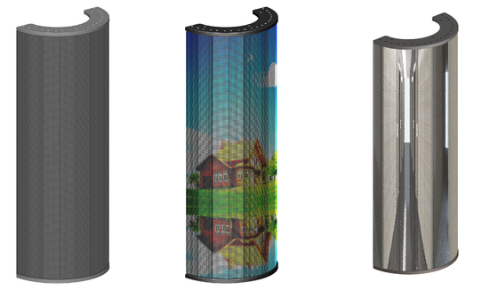 IP67 Flexible Led Display Module Aluminum Thin Flexible Led Screen (Mô-đun màn hình LED linh hoạt và mỏng bằng nhôm)